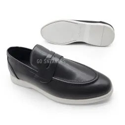 Kiton Loafers Leather Black