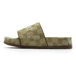 Gucci Slippers Platform Brown/Yellow