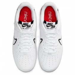 Nike Air Force 1 React White Black Red
