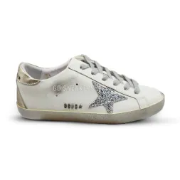 Golden Goose GGDB SSTAR White/Silver Sparkles