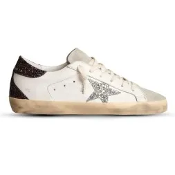 Golden Goose Super-Star Wmns White Silver Black Glitter