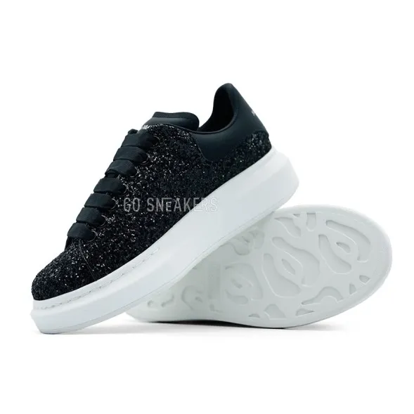 Женские кроссовки Alexander McQueen Black Sparkles