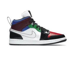 Nike Air Jordan 1 Mid SE Black White Multi-Color