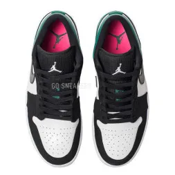 Nike Air Jordan 1 Low White Black Mystic Green