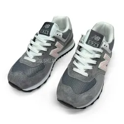 New Balance 574 Suede Grey/Pink