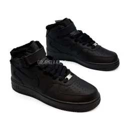 Nike Air Force 1 Mid Black Winter