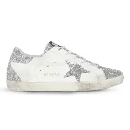 Golden Goose Super-Star Wmns White Silver Glitters