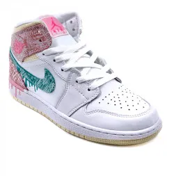 Nike Air Jordan 1 Mid Paint Drip (PS) Ice Cream