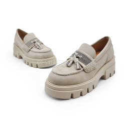 Brunello Cucinelli Loafers Suede Woman White