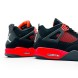 Мужские кроссовки Nike Air Jordan 4 Retro Man Suede Fire Red