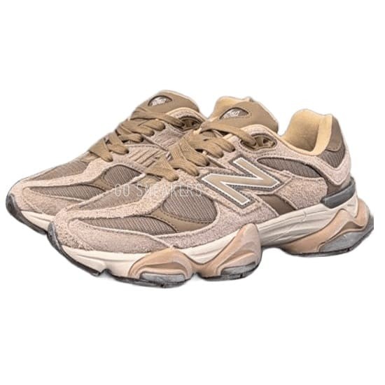 Унисекс кроссовки New Balance 9060 Suede Brown/Cream