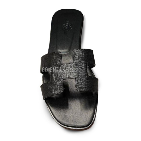 Женские шлепанцы Hermes Flip-flop Black