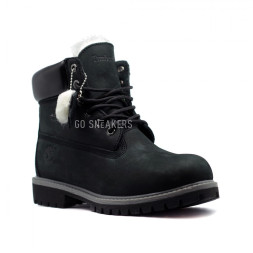 Женские ботинки с мехом Timberland New Black