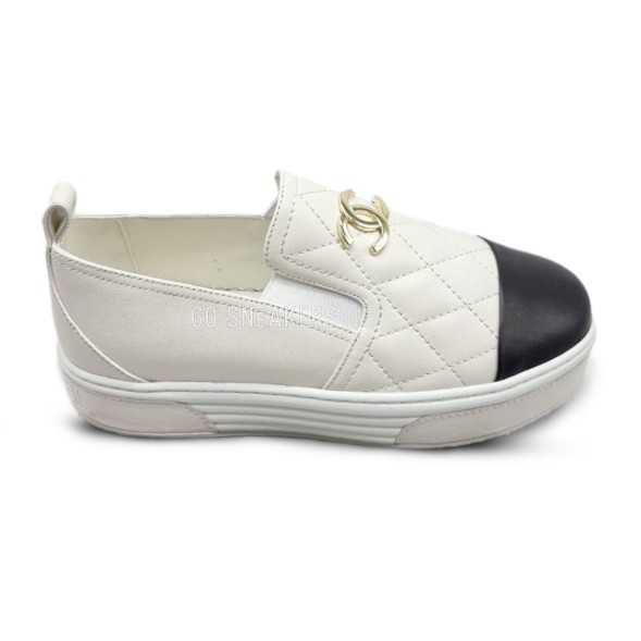 Женские слипоны Chanel Slip-ons Leather White