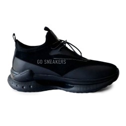 Moncler Sneakers Suede/Leather Black