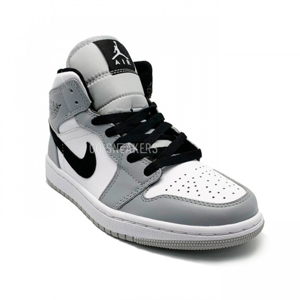Унисекс кроссовки Nike Air Jordan 1 MID LIGHT SMOKE GREY