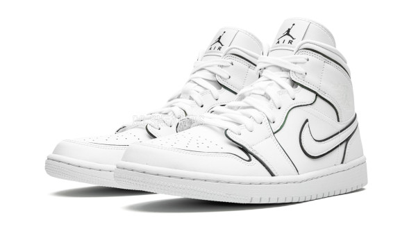 Унисекс кроссовки Nike Air Jordan 1 Mid Iridescent Reflective White (W)