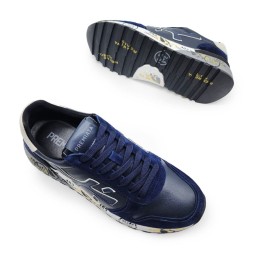 Premiata 483 Leather/Suede Navy