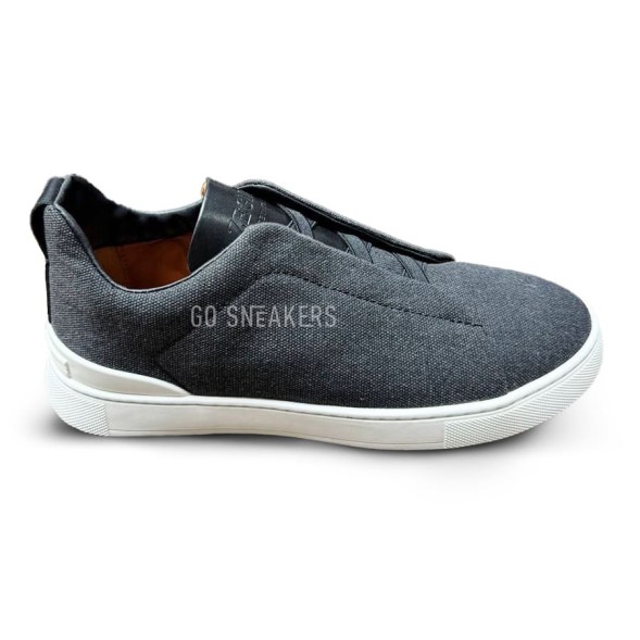 Мужские кроссовки Ermenegildo Zegna Man Textile Dark Grey