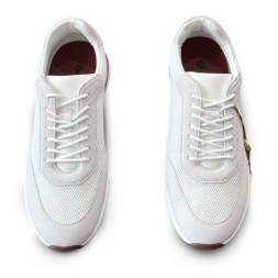 Loro Piana Textile Sneakers White