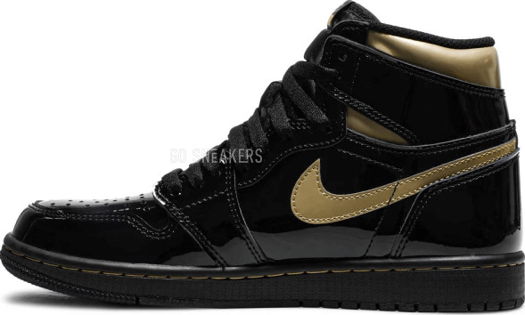 Унисекс кроссовки Nike Air Jordan 1 Retro High OG &amp;#039;Black Metallic Gold&amp;#039;
