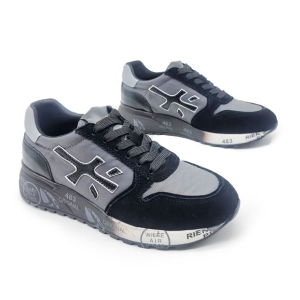 Мужские кроссовки Premiata 483 Black/Grey
