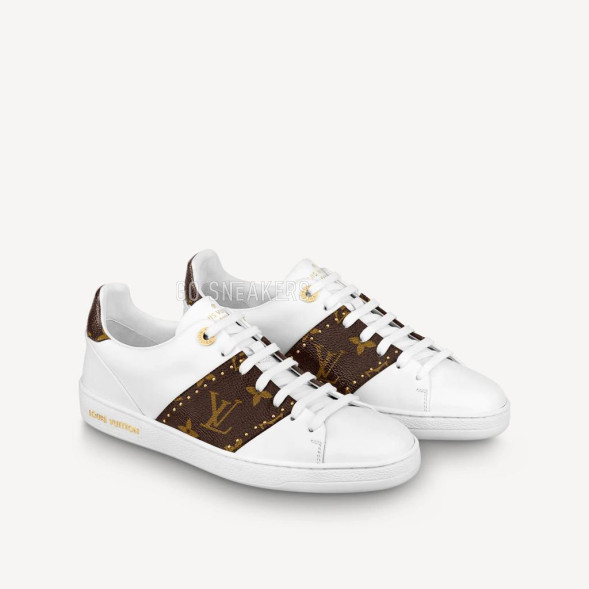 Женские кеды Louis Vuitton Frontrow White/Brown