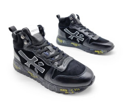 Premiata Mick Suede/Leather Black