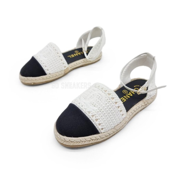 Женские балетки Chanel Flats Textile White