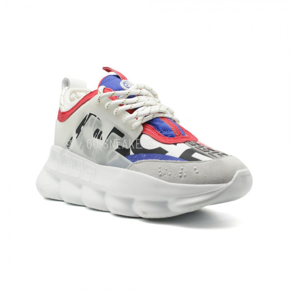 Женские кроссовки Versace Chain Reaction White Multicolor Print