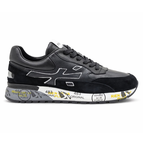 Унисекс кроссовки Premiata 483 Leather/Suede Grey/Black