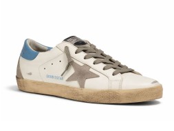 Golden Goose Super-Star Sky Blue Heel Tab