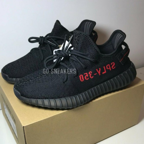 Унисекс кроссовки Adidas Yeezy Boost 350 V2 Black Red (bred)