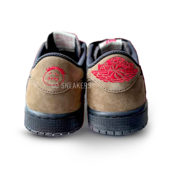 Мужские кроссовки Travis Scott x Air Jordan 1 Low OG Velvet Brown Lowcut