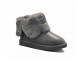 Женские угги с пуговицей Bailey Button Metallic Grey