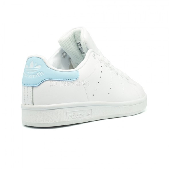 Женские кроссовки Adidas Stan Smith Leather White Blue