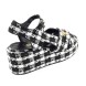Женские босоножки Chanel Sandals Black/White Cell