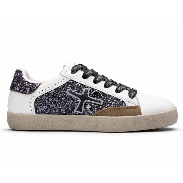 Женские кеды Premiata Stevend Glitter White