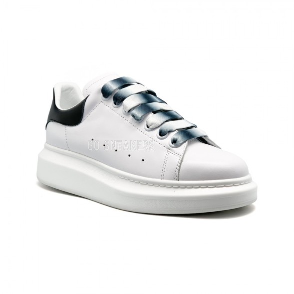 Женские кроссовки Alexander McQueen Luxe Glitter White-Black