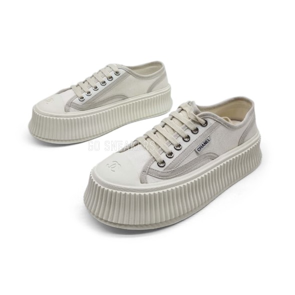 Унисекс кеды Chanel Platform White