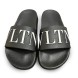 Мужские тапочки Valentino Slides Man Black/White