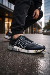 Premiata 483 Black Leather