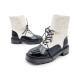 Женские ботинки Chanel Boots Black/White