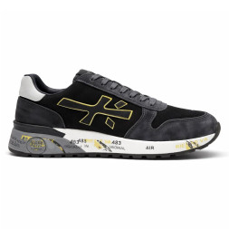 Premiata 483 Textile/Suede Grey/Black