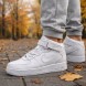 Мужские кроссовки Nike Air Force 1 Mid Black Autumn White