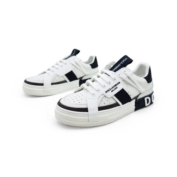 Унисекс кроссовки Dolce &amp;amp; Gabbana White Milano Black