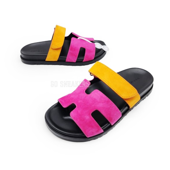 Унисекс сандалии Hermes Flip-flops Chypre Unisex Rose/Orange