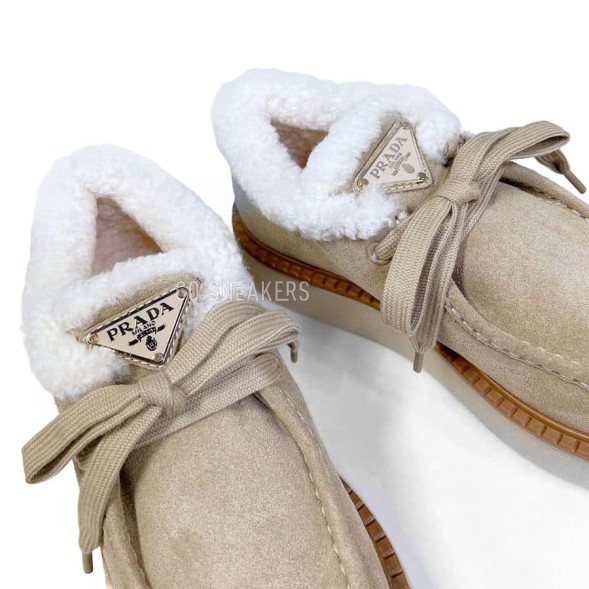 Женские ботинки Prada Chukka Sand