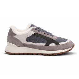 Brunello Cucinelli Suede Snikers Beige/Grey