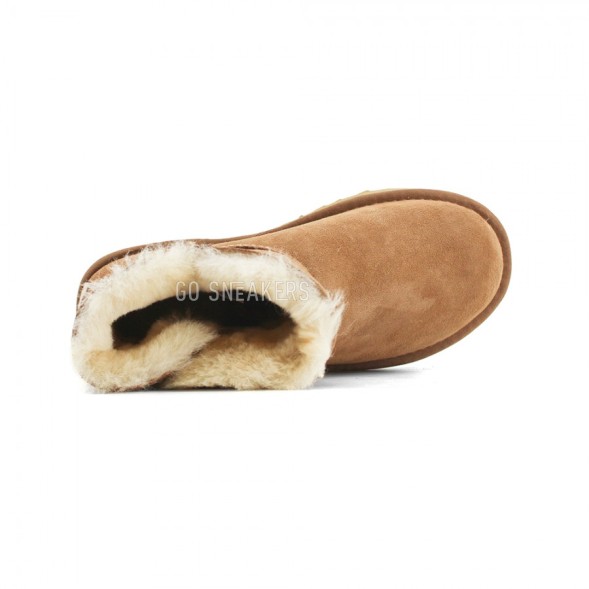 Женские непромокаемые мини угги с пуговицей Bailey Button Mini Chestnut II